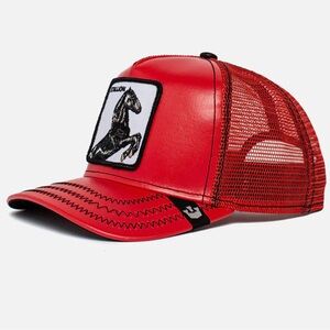 NWT Goorin Bros Red Stallion Patch Cap